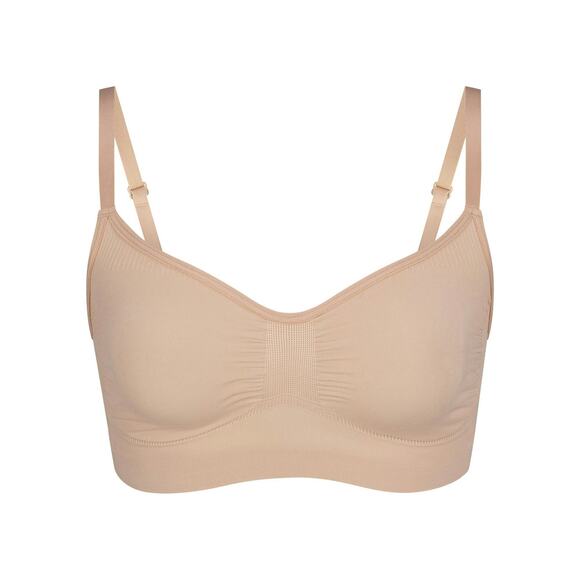 Skims Seamless Sculpt Bralette Beige Tan Nude Small / Medium - Picture 2 of 6